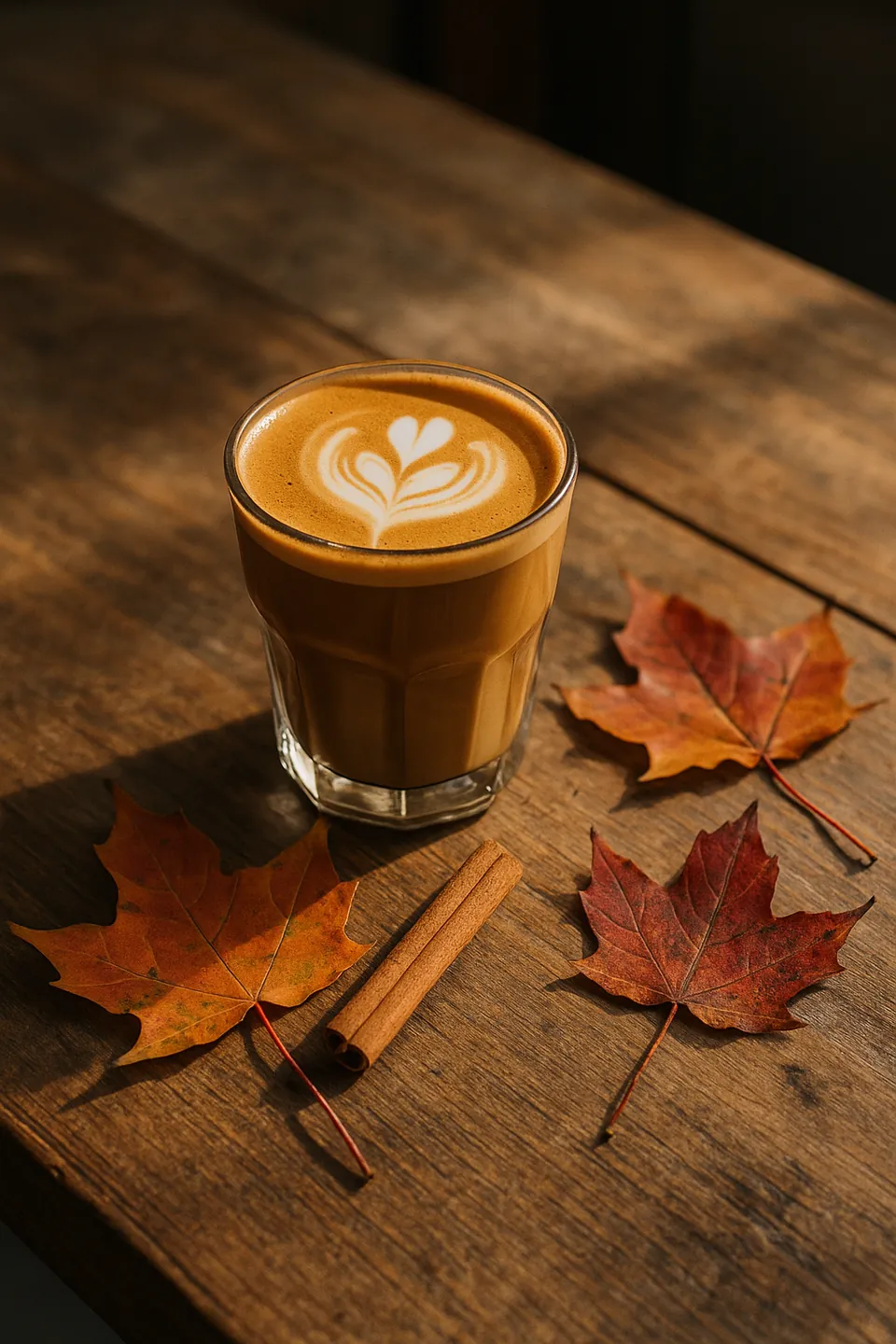 AI-generated concept image: New this week: maple oat cortado
