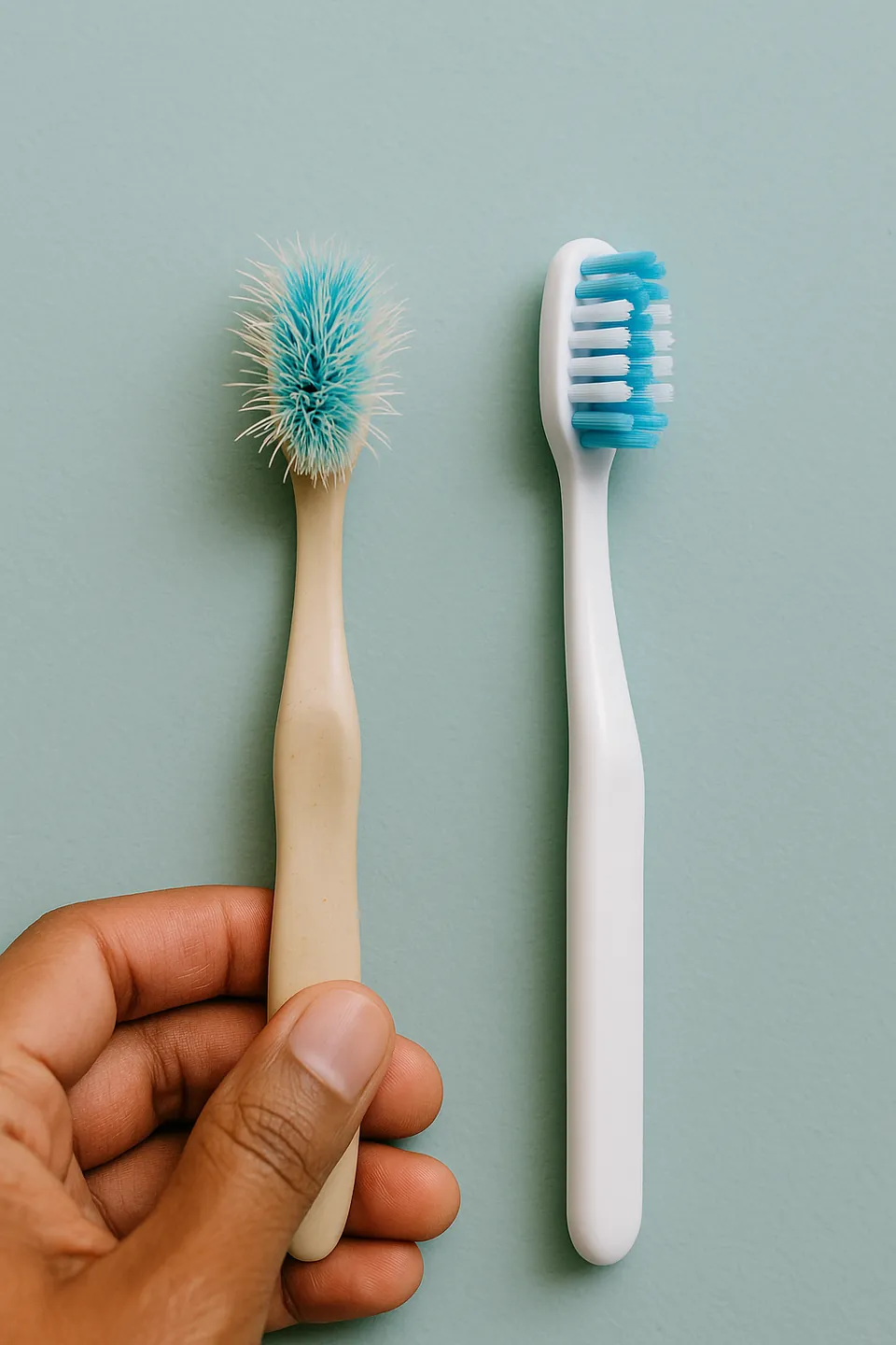 AI-generated concept image: Your toothbrush is too old
